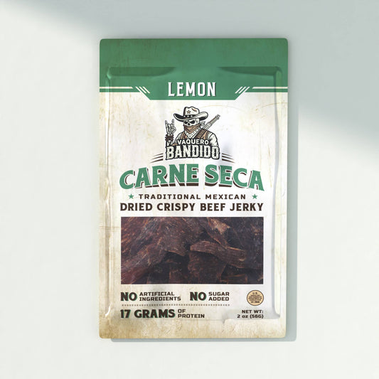 Vaquero Bandido Carne Seca Mexican Beef Jerky Lemon