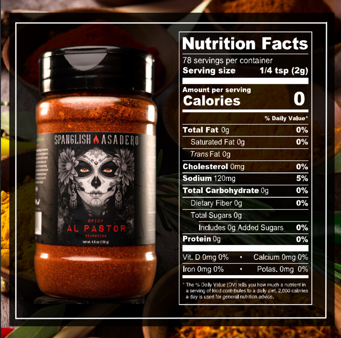 Spanglish Asadero Spicy Al Pastor Seasoning