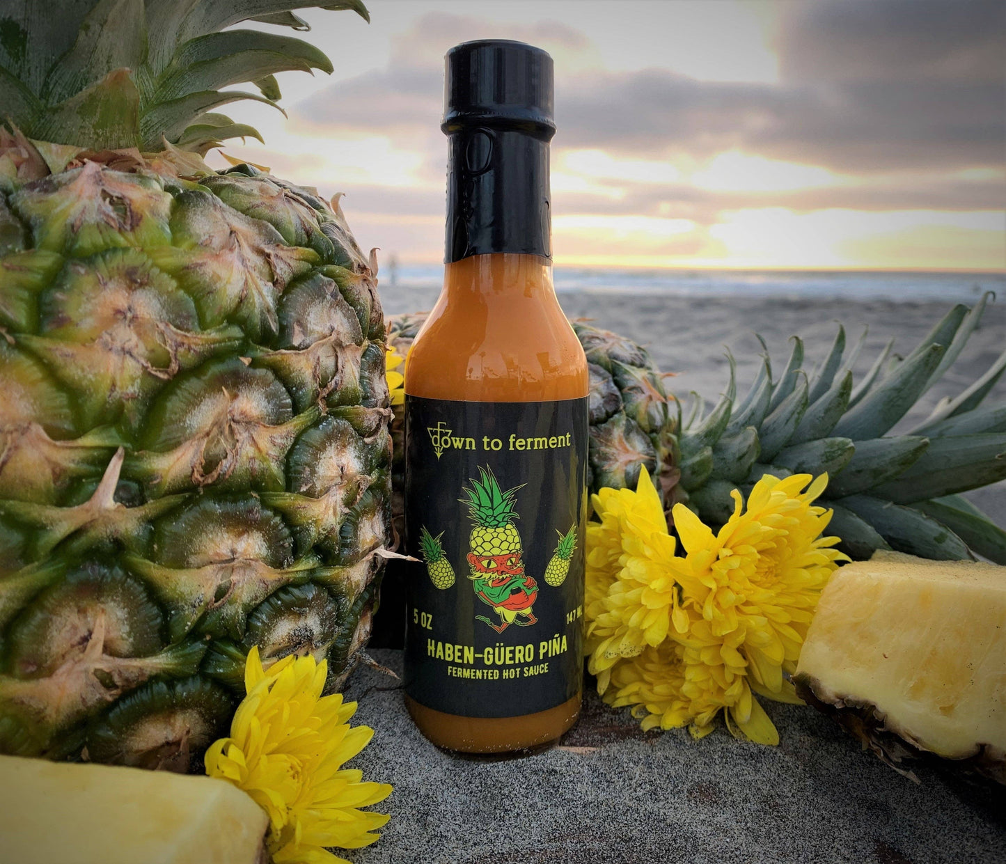 Down to Ferment Haban-güero Piña Hot Sauce