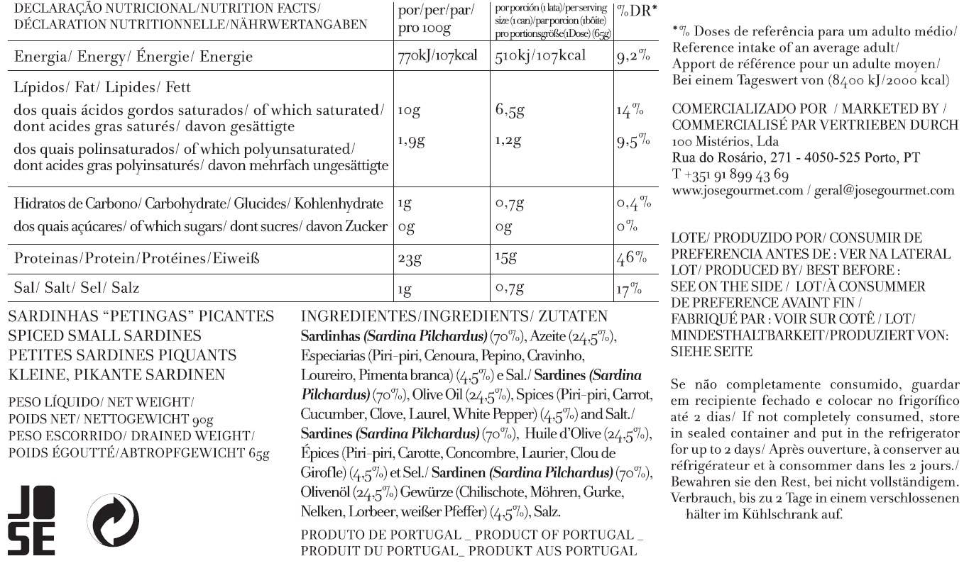Jose Gourmet Spiced Small Sardines