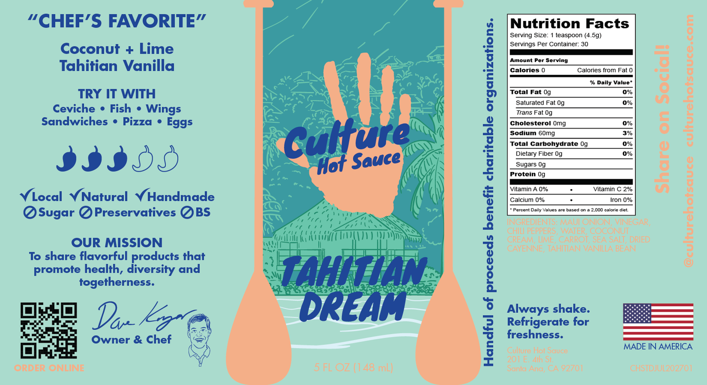 Culture Hot Sauce Tahitian Dream