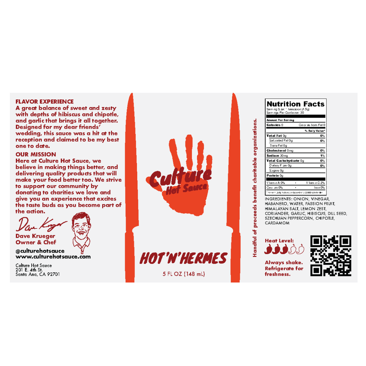 Culture Hot Sauce Hot'N'Hermes