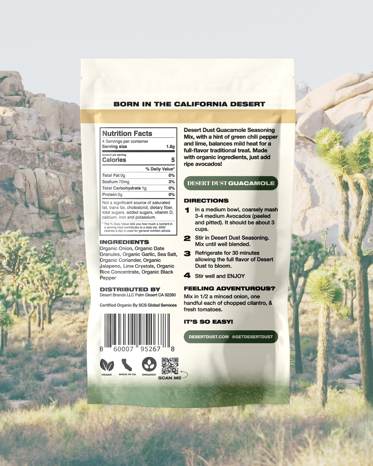 Desert Dust Guacamole Seasoning