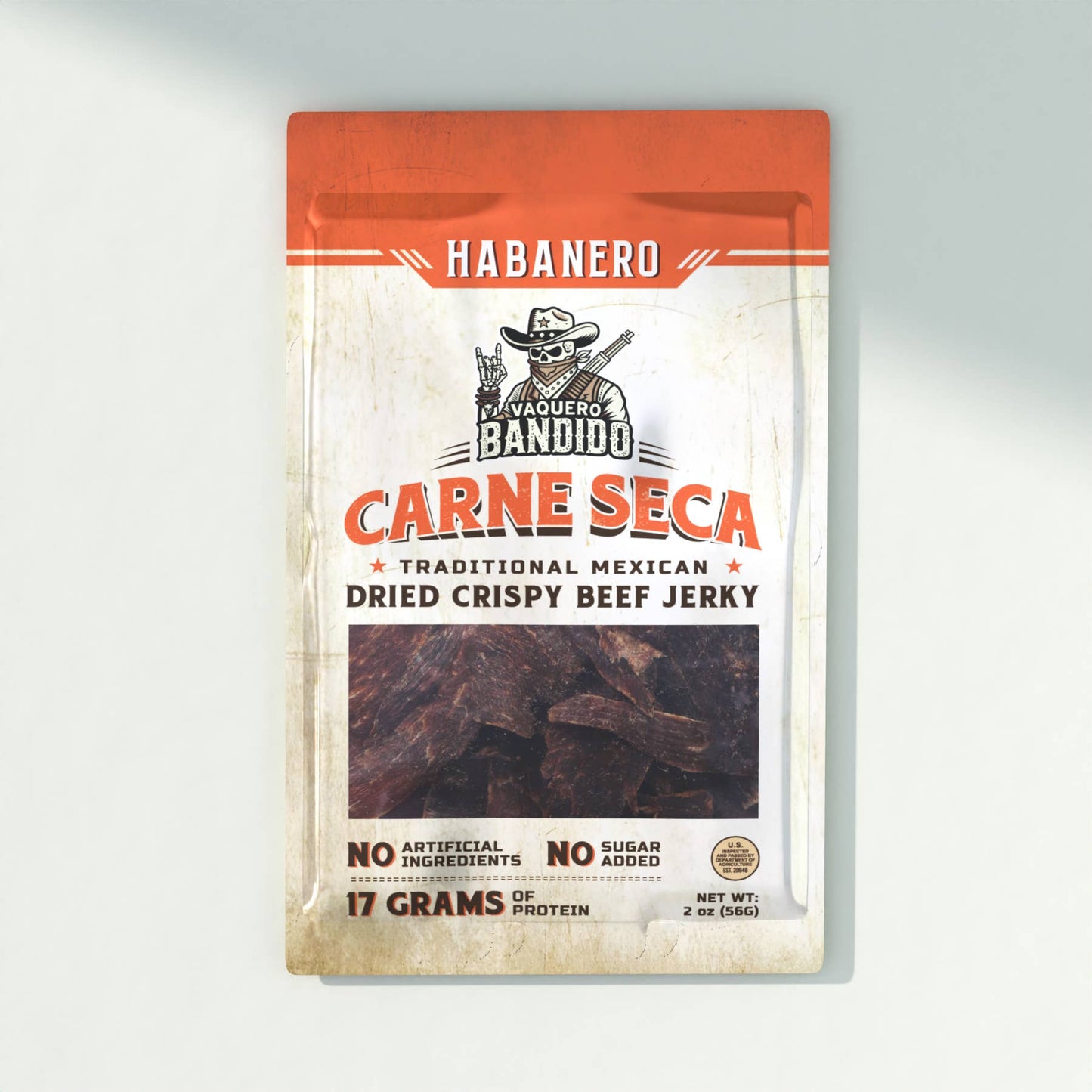 Vaquero Bandido Carne Seca Mexican Beef Jerky Habanero