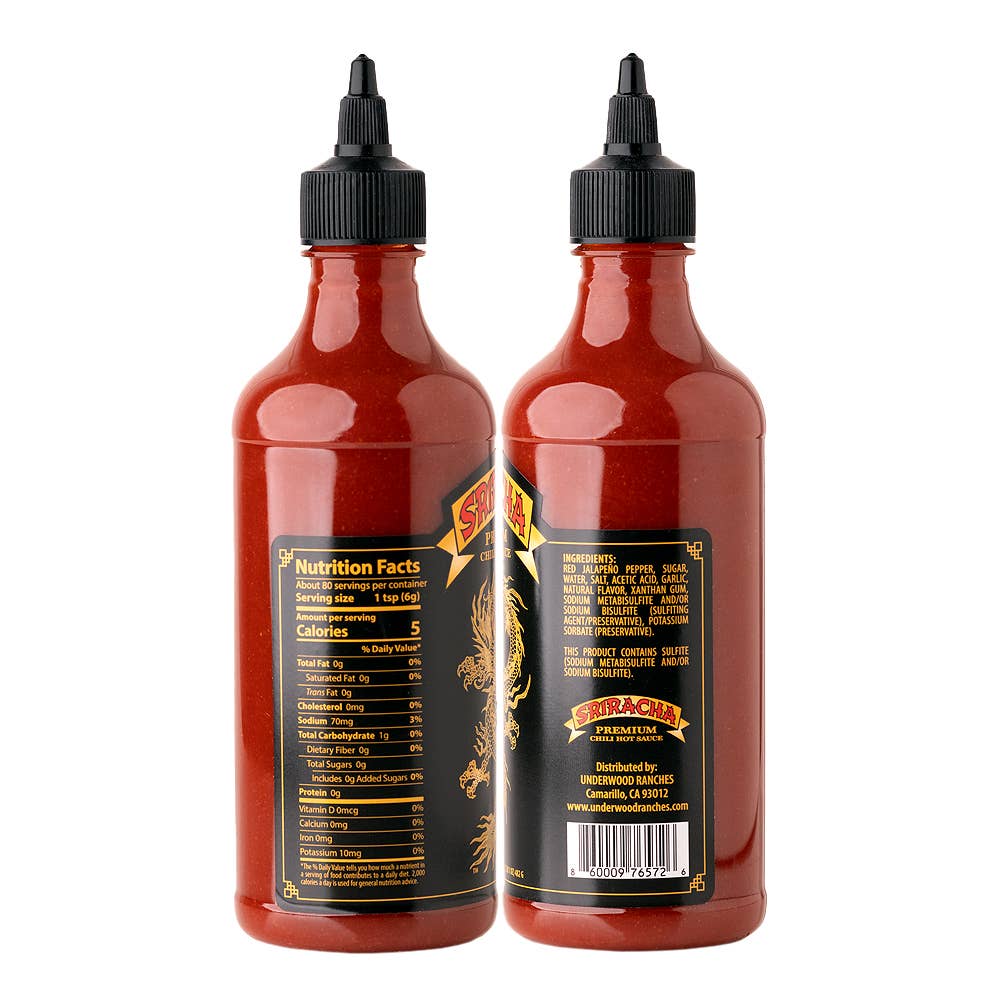 Underwood Ranches Dragon Sriracha Chili Hot Sauce