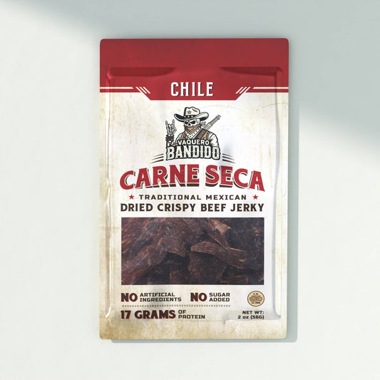 Vaquero Bandido Carne Seca Mexican Beef Jerky Chile