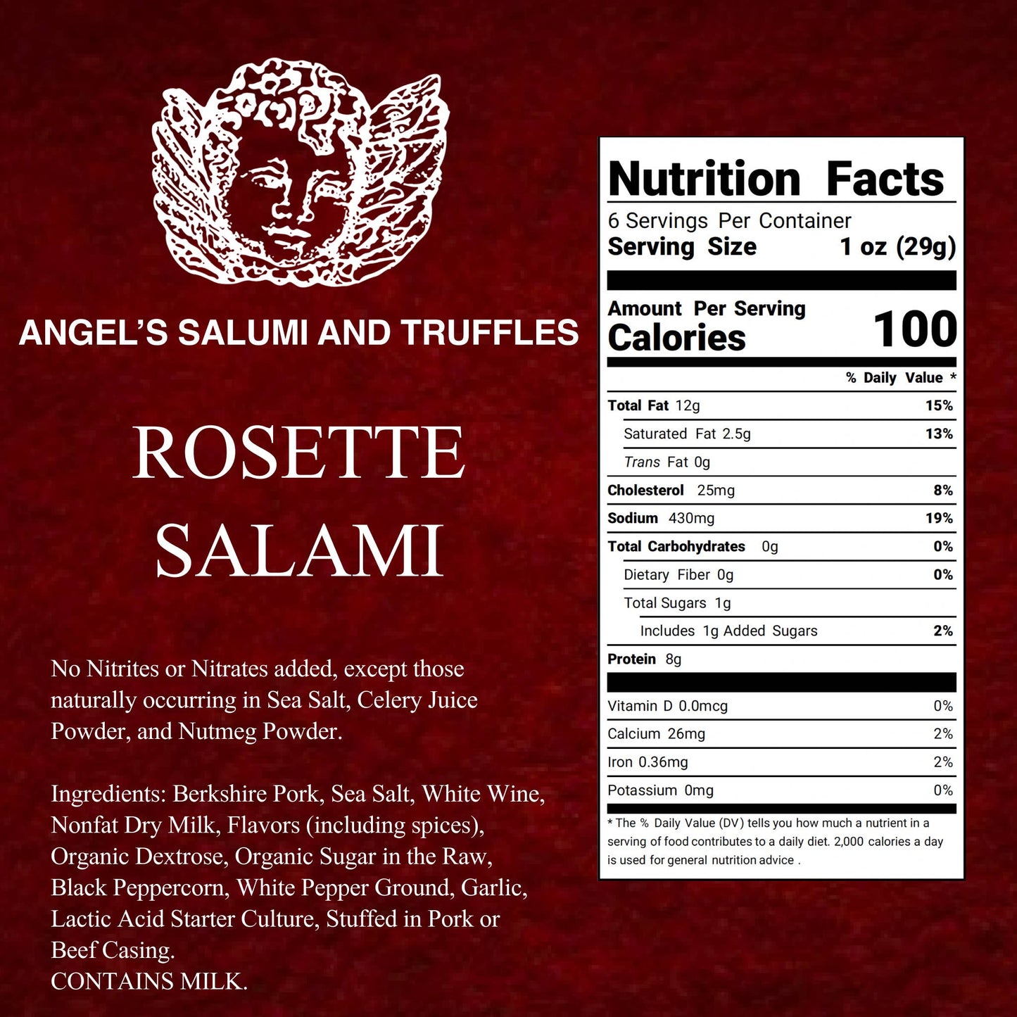 Angel's French Rosette Salami (5.5oz)